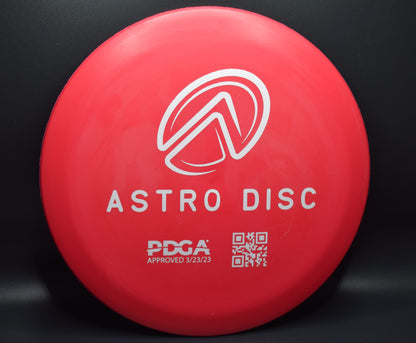 Astro - red with a white stamp.